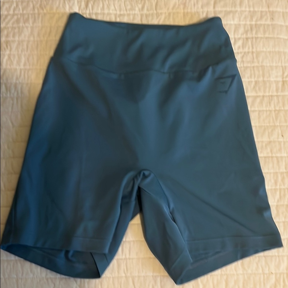 Gymshark Teal Bike Shorts gym shark Gym shorts